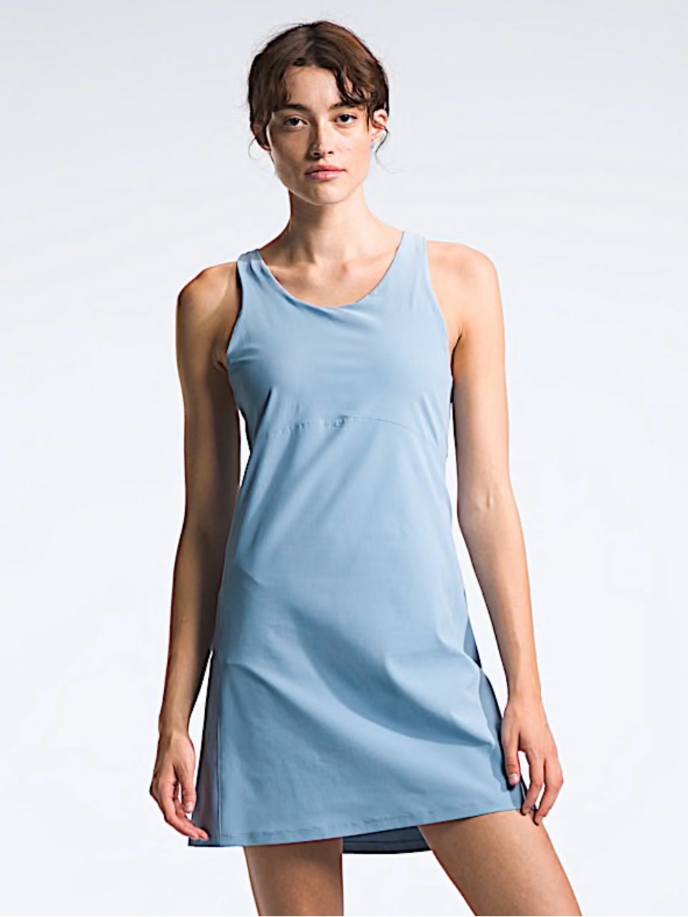 NWT The North Face Arque Hike Dress Steel Blue Large Built-In Shorts